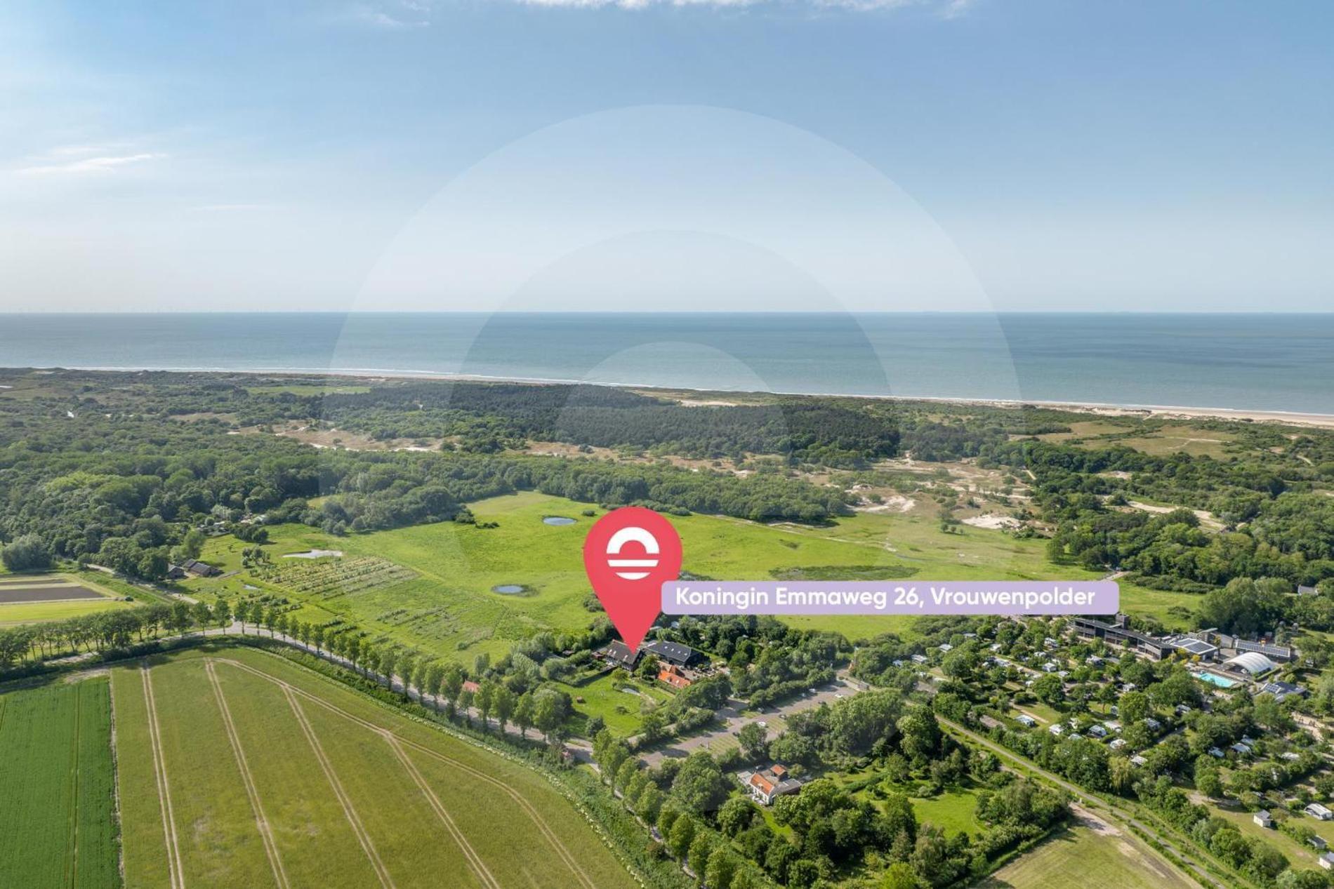 Vakantiewoning - Kon. Emmaweg 26 | Vrouwenpolder 'Uitspanning Oranjezon' المظهر الخارجي الصورة